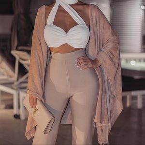 Women’s Clay Suede Belted Cape